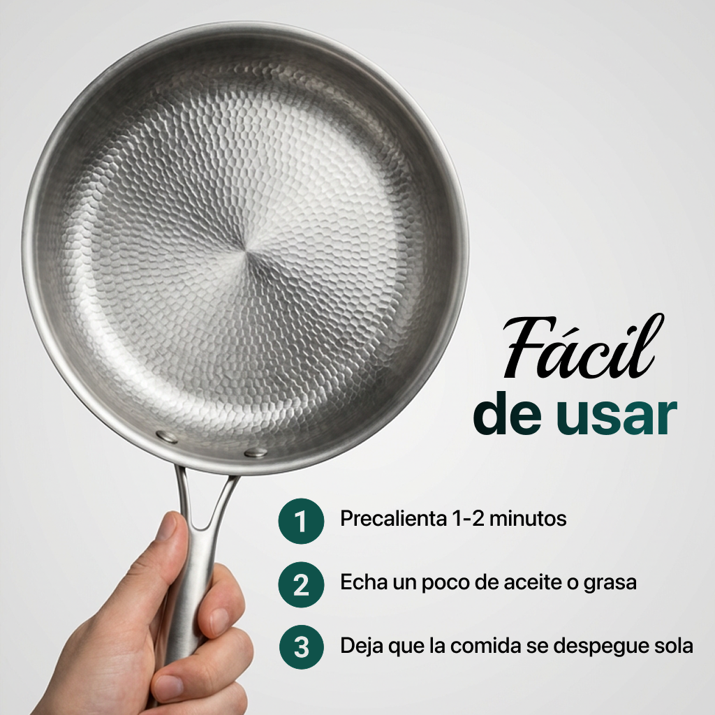 Sartén de Titanio Puro Antiadherente Mireve®