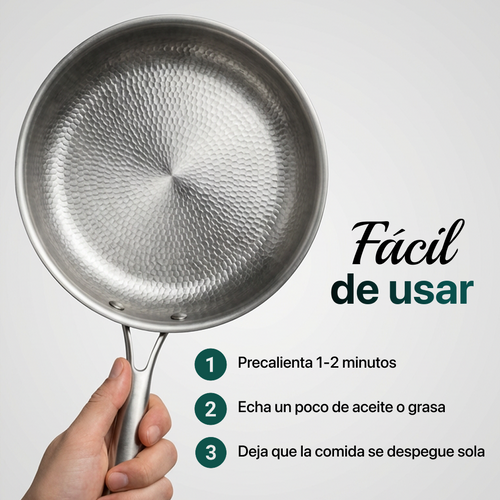 Sartén de Titanio Puro Antiadherente Mireve®