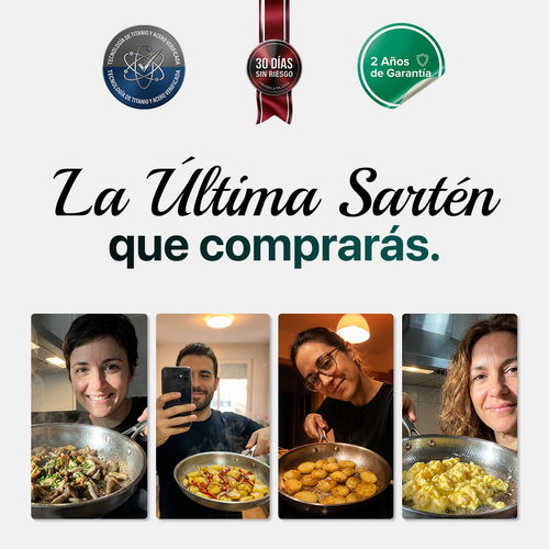 Sartén de Titanio Puro Antiadherente Mireve®
