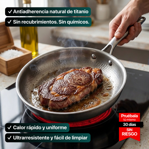 Sartén de Titanio Puro Antiadherente Mireve®