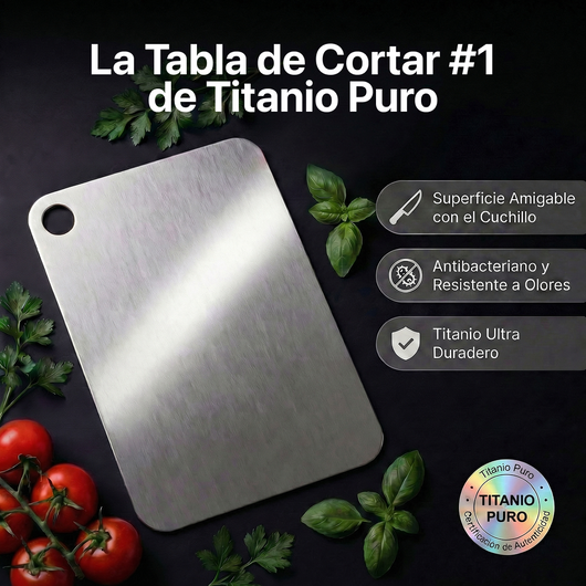 Tabla de Cortar de Titanio 100% Puro Mireve®