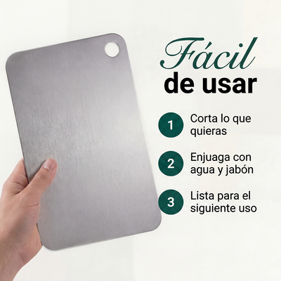 Tabla de Cortar de Titanio 100% Puro Mireve®