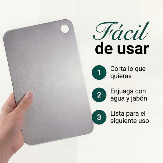 Tabla de Cortar de Titanio 100% Puro Mireve®