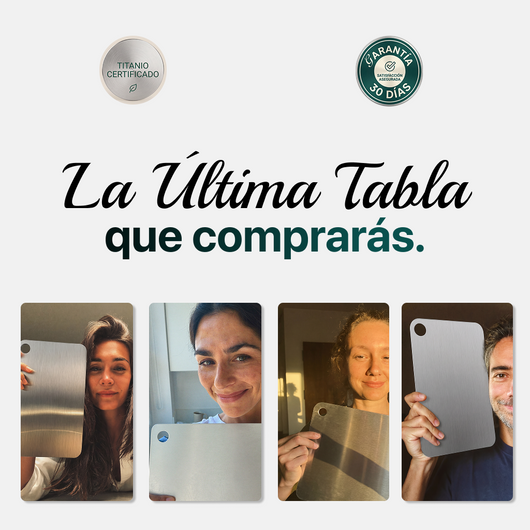 Tabla de Cortar de Titanio 100% Puro Mireve®